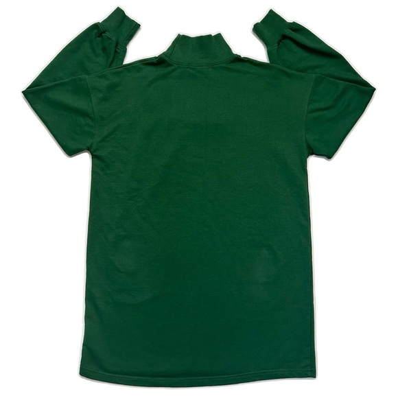 Boohoo Green High Neck Embroidered Sweatshirt Dress - Picture 3 of 5